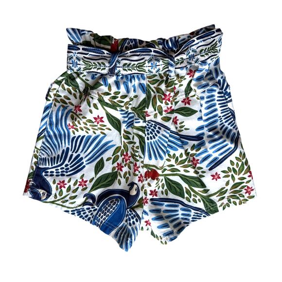 FARM Rio High Waist Shorts in Blue Tropical Print Size XSmall - Picture 3 of 7